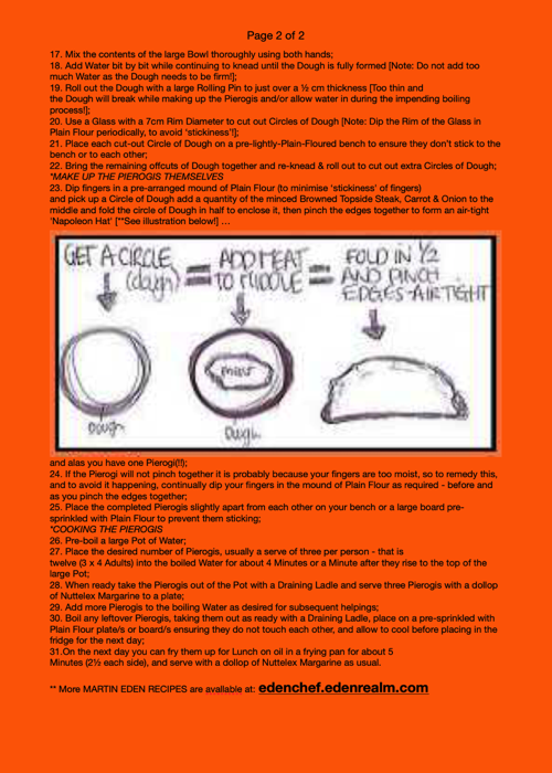 'Polish Pierogi' Dinner Recipe