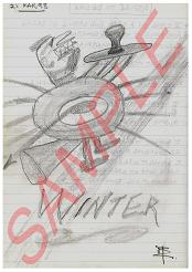 Martin Eden's Drawing entitled 'WINTER'
