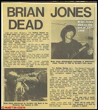 Brian Jones Death